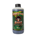 Bottle of Monkey Nutrients Boost flowering additive in a 1 litre size