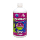Bottle of Terra Aquatica DualPart FloraDuo Bloom nutrient in a 1 litre size