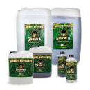 Monkey Nutrients Grow A+B two-part grow nutrient available in 1 litre, 5 litre, 10 litre and 25 litre sizes
